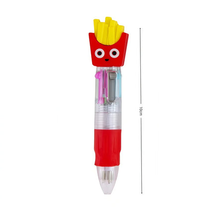 Random 10-30Pcs Mini Multicolor Pens in One 4-in-1 Cute Pens