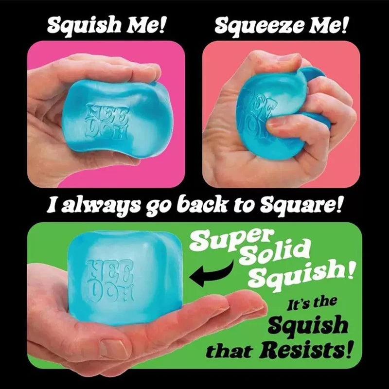 Needoh Nice Cube Sensory Fidget Cube Stress Relief Squishy Cube